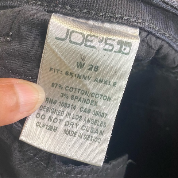 GUC Joe’s Skinny Ankle Moto Jeans in Coated Black - Picture 11 of 11